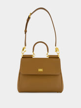 Dolce & Gabbana Brown Small My Sicily Calfskin Handbag