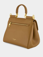 Dolce & Gabbana Brown Small My Sicily Calfskin Handbag