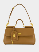 Dolce & Gabbana My Sicily Caramel Brown Leather Handbag