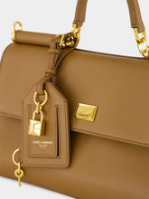 Dolce & Gabbana My Sicily Caramel Brown Leather Handbag