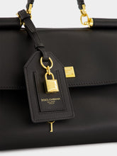 Dolce & Gabbana Black My Sicily Leather Handbag