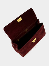 Dolce & Gabbana Burgundy Medium My Sicily Suede Handbag