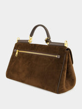 Dolce & Gabbana Ebony Brown Crosta Leather Handbag