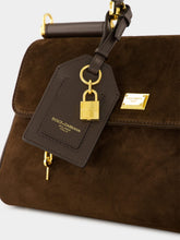 Dolce & Gabbana Ebony Brown Crosta Leather Handbag