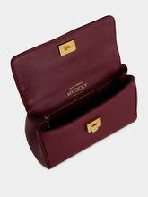 Dolce & Gabbana Bordeaux My Sicily Mini Calfskin Handbag