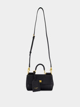 Dolce & Gabbana Black My Sicily Mini Calfskin Handbag