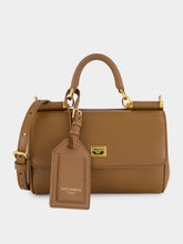 Dolce & Gabbana Brown Mini My Sicily Calfskin Handbag