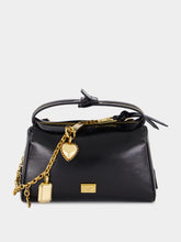 Dolce & Gabbana Vittoria Shoulder Bag with Charms in Black