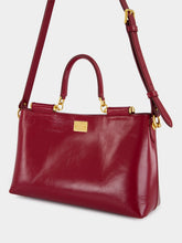 Dolce & Gabbana Vittoria Handbag in Dark Red Calfskin