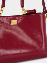 Dolce & Gabbana Vittoria Handbag in Dark Red Calfskin