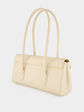 Dolce & Gabbana White Marlene Palmellato Leather Handbag