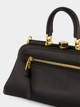 Dolce & Gabbana Black Leather Top-Handle Handbag