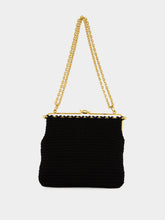 Dolce & Gabbana Black Dina Crochet Shoulder Bag