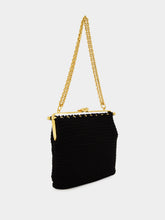 Dolce & Gabbana Black Dina Crochet Shoulder Bag
