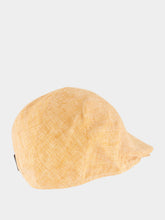 Borsalino Ochre Herringbone Linen Eight Panel Cap