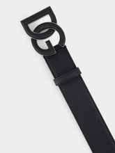 Dolce & Gabbana Black Deerskin-Print Calfskin Belt