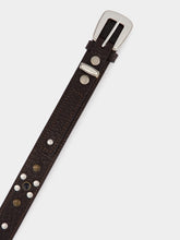 Lemaire Dark Brown Western Studded Belt
