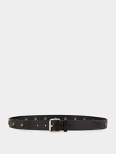 Lemaire Marguerite Black Studded Leather Belt