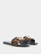 Givenchy 4G Leopard Flat Sandals