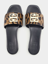 Givenchy 4G Leopard Flat Sandals