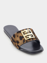 Givenchy 4G Leopard Flat Sandals