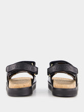 Givenchy Black Leather 4G Sandals