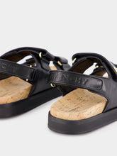 Givenchy Black Leather 4G Sandals