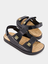 Givenchy Black Leather 4G Sandals