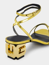 Givenchy G Cube Strap Sandals in Gold