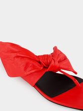 Givenchy Vermillon Boudoir Thongs in Nappa Leather with Bow
