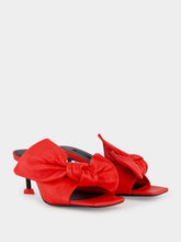 Givenchy Vermillon Boudoir Nappa Leather Heeled Mules