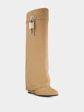 Givenchy Beige Shark Lock High Boots