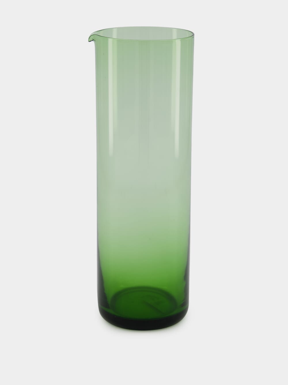 Green Hand-Blown Pitcher