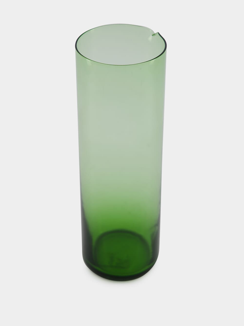 Green Hand-Blown Pitcher