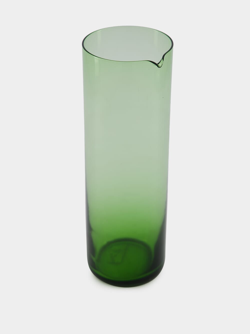 Green Hand-Blown Pitcher