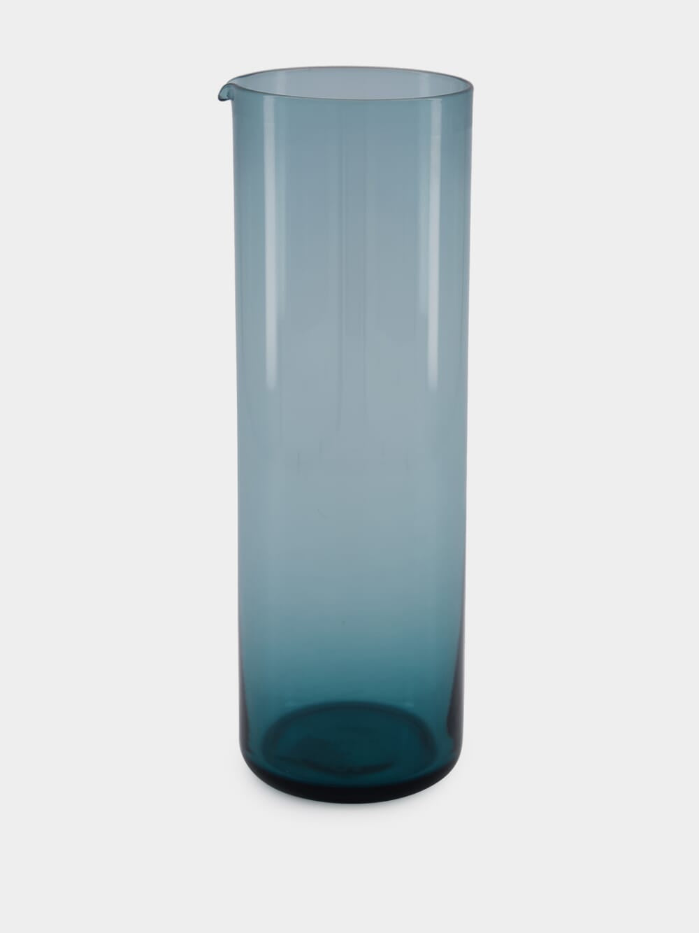 Blue Hand-Blown Pitcher