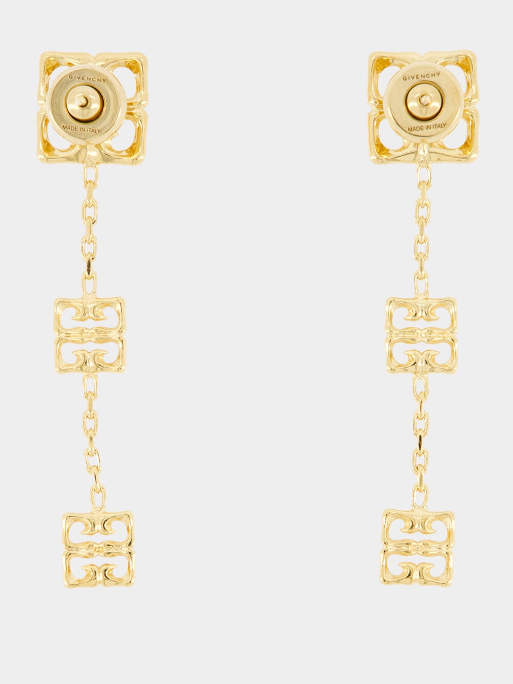 Gold 4G Liquid Multi-Pendant Earrings