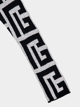 Balmain Asymmetric Monogram Jacquard Top