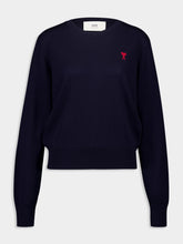 Ami Paris Navy Blue Classic Sweater