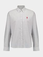 Ami Paris Black Button-Down Ami de Coeur Shirt