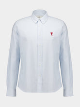 Ami Paris Blue Button-Down Ami de Coeur Shirt