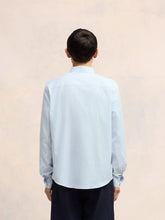 Ami Paris Blue Button-Down Ami de Coeur Shirt