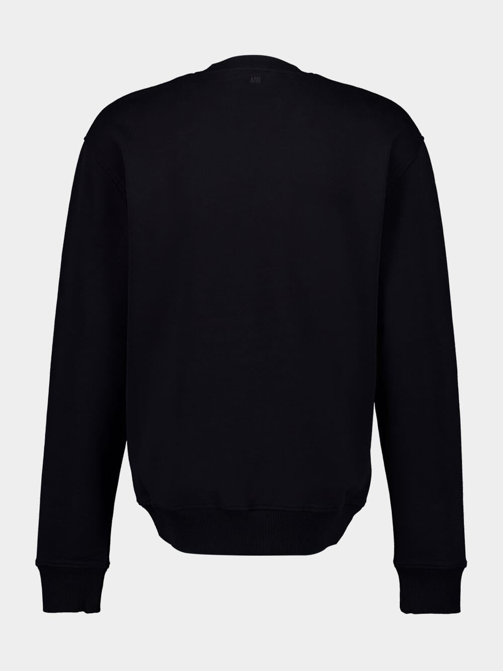 Black Cotton Sweatshirt