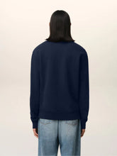 Ami Paris Night Blue Cotton Sweatshirt