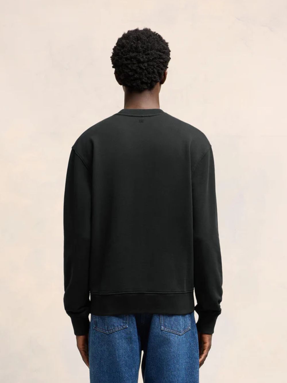 Black Cotton Sweatshirt