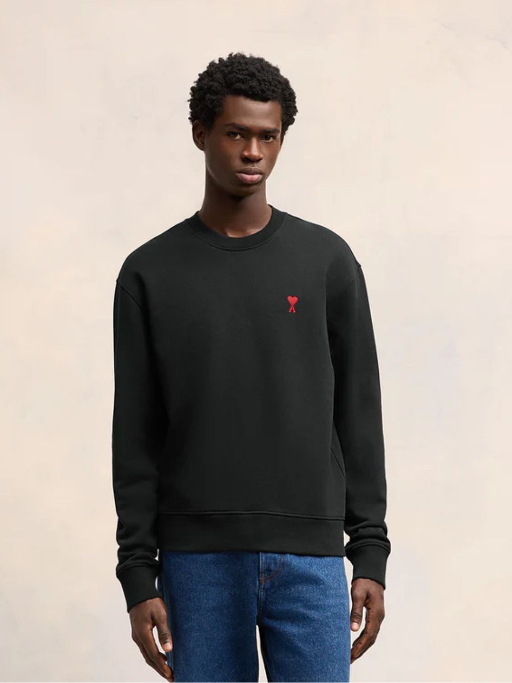 Black Cotton Sweatshirt