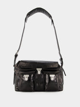Lemaire Espresso Brown Croco-Embossed Gear Bag