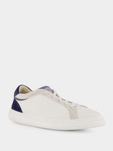 Givenchy White & Blue G Set Leather and Suede Sneakers