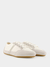 Givenchy White Slim Nylon and Suede Sneakers