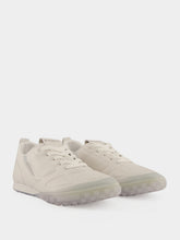 Givenchy White and Grey Glide Leather Sneakers